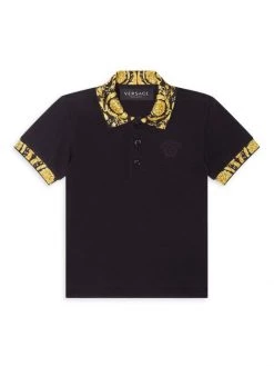 Versace Baby Boy's Barocco Piqué Polo Shirt For Kids