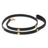Versace Medusa Goldtone & Faux Leather Dog Leash