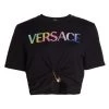 Versace Logo Cropped T-Shirt