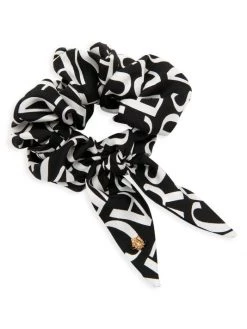 Versace Logo Silk Scrunchie