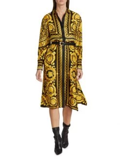 Versace Heritage Baroque Silk Shirtdress -Versace Online Shop unnamed file 2339