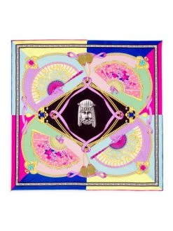 Versace Ventagli Print Silk Foulard