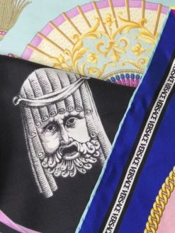 Versace Ventagli Print Silk Foulard -Versace Online Shop unnamed file 2355