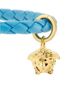 Versace Goldtone & Braided-Leather Charm Bracelet -Versace Online Shop unnamed file 2383