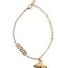 Versace Goldtone Metal Medusa Charm Bracelet For Men