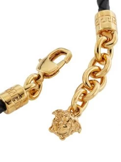 Versace Leather & Goldtone Metal Medusa Head Pendant Necklace For Men -Versace Online Shop unnamed file 2396