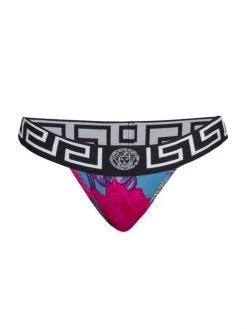 Versace Printed Thong