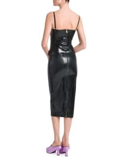 Versace Latex Medallion Strap Midi-Dress -Versace Online Shop unnamed file 2413