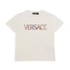 Versace Little Kid's & Kid's Unito + Stampa Logo Jersey T-Shirt For Kids