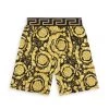 Versace Little Boy's & Boy's Baroque Print Fleece Shorts For Kids