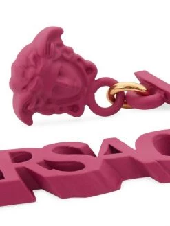 "Versace" Metal Logo Drop Earrings -Versace Online Shop unnamed file 2425