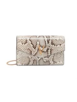 Versace Mini Virtus Python Crossbody Bag