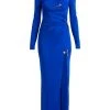 Versace Jersey Safety Pin Asymmetric Gown