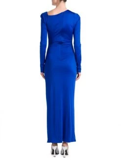 Versace Jersey Safety Pin Asymmetric Gown -Versace Online Shop unnamed file 2458