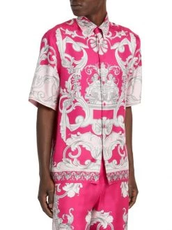 Versace Silk Short-Sleeve Shirt For Men 9 Versace Silk Short-Sleeve Shirt For Men -Versace Online Shop unnamed file 2463