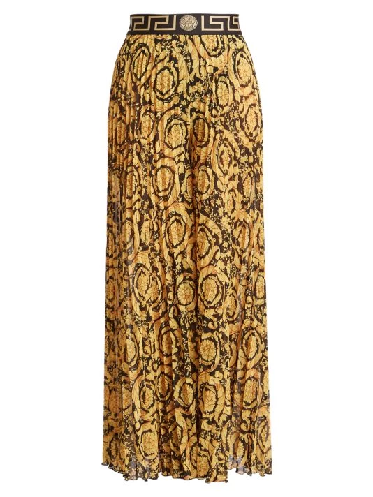 Versace Baroque Print Pleated Pants 1 Versace Baroque Print Pleated Pants