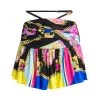 Versace Barocco Print Strappy Miniskirt