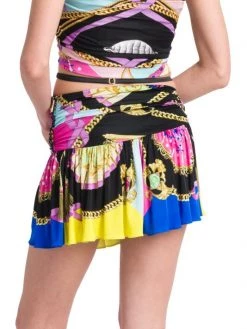Versace Barocco Print Strappy Miniskirt -Versace Online Shop unnamed file 2472