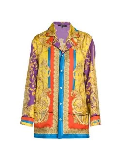 Versace Silk Pajama Shirt