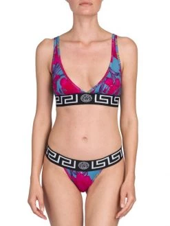 Versace Logo Stretch-Cotton Bralette -Versace Online Shop unnamed file 2499