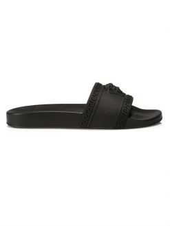 Versace Medusa Pool Slides For Men Black