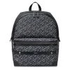 Versace La Greca Coated Canvas Backpack For Men