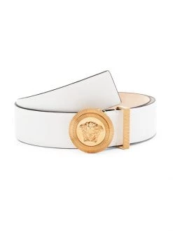 Versace Logo Buckle Leather Belt For Men