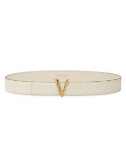 Versace Virtus V-Buckle Belt Optical White Versace Gold -Versace Online Shop unnamed file 2523