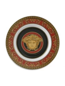 Versace Medusa Red Bread & Butter Plate