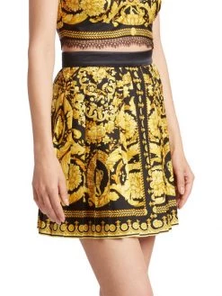 Versace Heritage Print Mini Skirt -Versace Online Shop unnamed file 2532