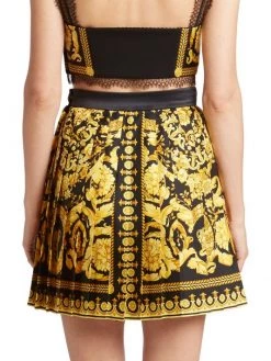 Versace Heritage Print Mini Skirt -Versace Online Shop unnamed file 2533