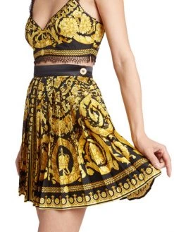 Versace Heritage Print Mini Skirt -Versace Online Shop unnamed file 2534