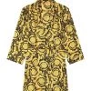 Versace Printed Silk Robe For Men