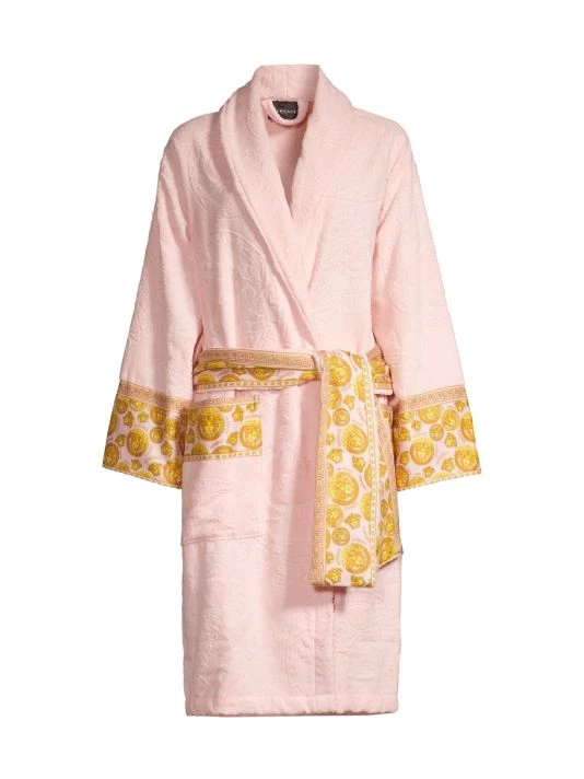 Versace Medusa Logo Plush Bathrobe 1 Versace Medusa Logo Plush Bathrobe