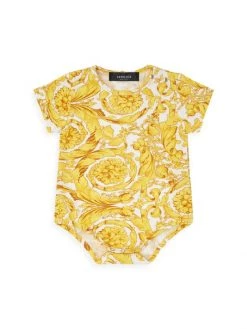 Versace Baby's Baroque-Print Bodysuit For Kids