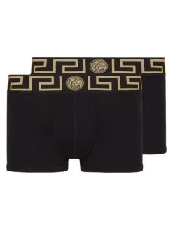 Versace 2-Pack Logo Band Boxer Briefs For Men