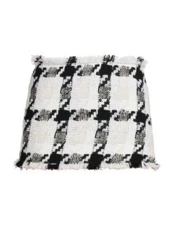 Versace Checked Wool-Blend Tweed Macro Skirt