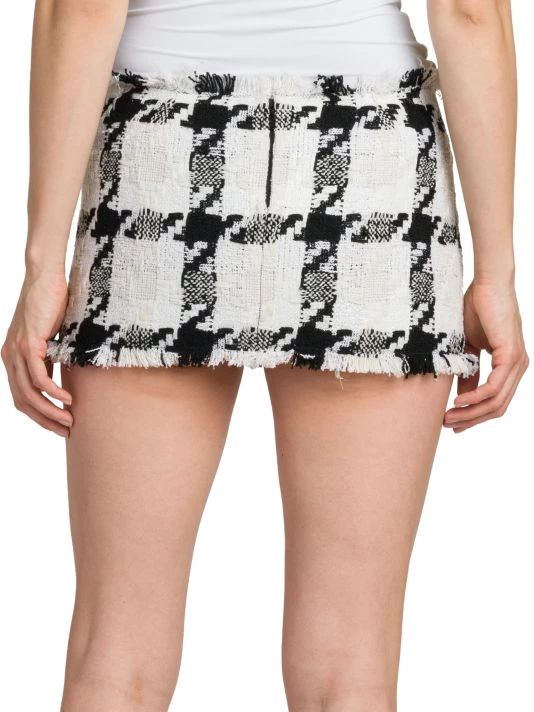 Versace Checked Wool-Blend Tweed Macro Skirt 5 Versace Checked Wool-Blend Tweed Macro Skirt - Image 5