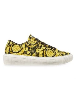 Versace Greca Barocco Print Low-Top Sneakers