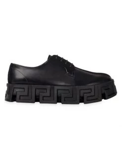Versace Greca Labyrinth Lace-Up Shoes For Men