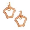 Versace Medusa Curve Goldtone & Crysta Drop Earrings