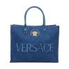 Versace La Medusa Denim Book Tote