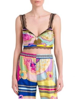 Versace Barocco Print Lace-Trim Bra Top -Versace Online Shop unnamed file 2690