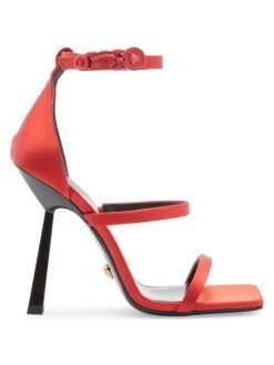 Versace 3 Strap Satin Sandals Orange -Versace Online Shop unnamed file 2707
