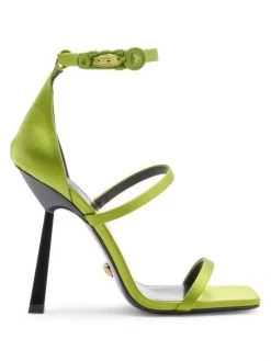 Versace 3 Strap Satin Sandals Orange -Versace Online Shop unnamed file 2708