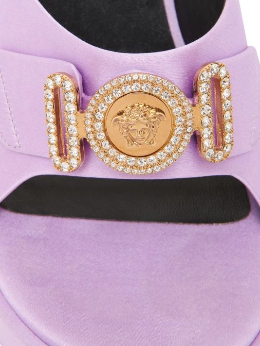 Versace Biggie Metallic Leather Mules Tawny Brown 6 Versace Biggie Metallic Leather Mules Tawny Brown - Image 6