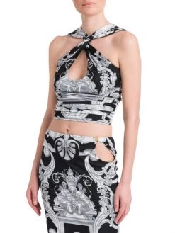 Versace Oversized Barocco Print Top -Versace Online Shop unnamed file 2740
