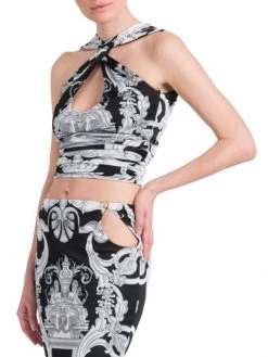 Versace Oversized Barocco Print Top -Versace Online Shop unnamed file 2741