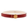 Versace Medusa Medallion Leather Belt Black