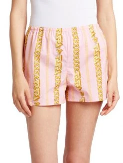 Versace Greca Chain Print Pajama Shorts -Versace Online Shop unnamed file 2755